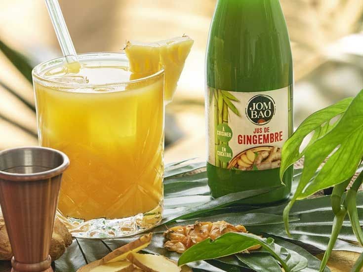 Recette bio de mocktail gingembre et ananas