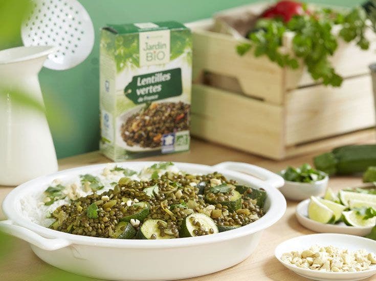 Recette bio de curry aux courgettes végétarien