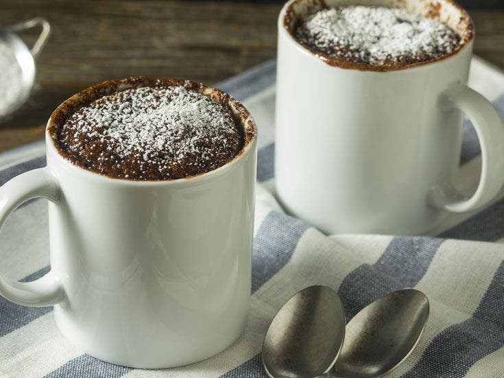 Recette bio de mugcake à la pâte à tartiner chocolat noisette