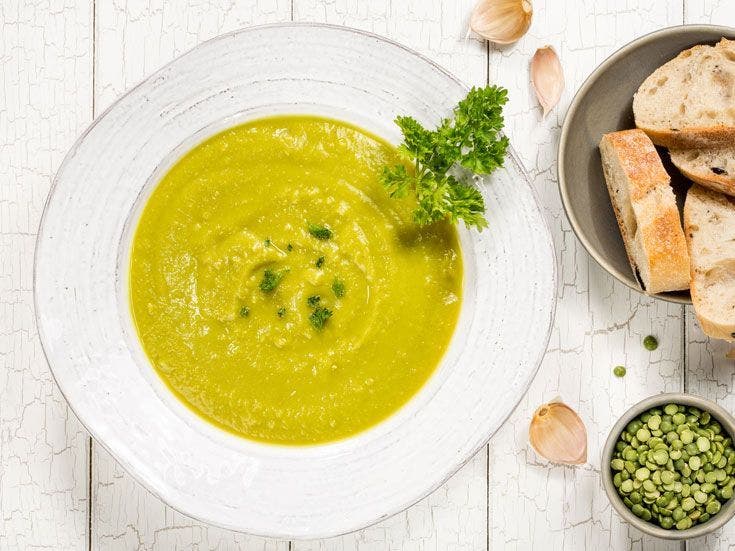 Recette bio de purée de pois cassés 