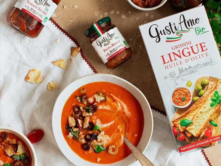 Recette bio de velouté à la tomate