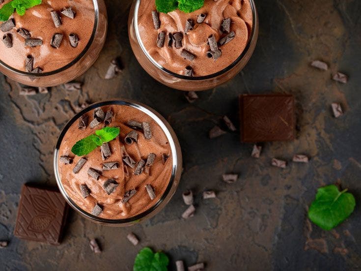 Recette bio de mousse au chocolat aux pois chiches 