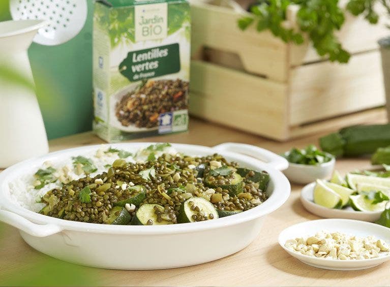 Recette bio de curry aux courgettes végétarien
