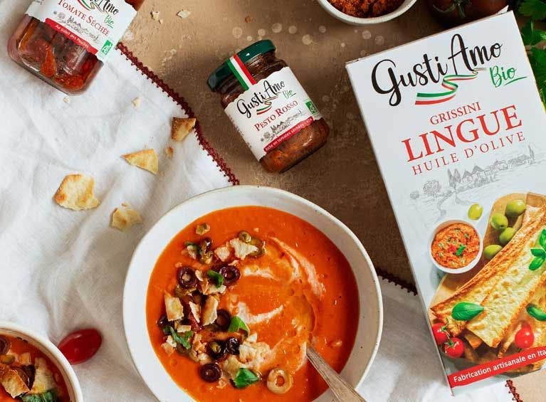 Recette bio de velouté à la tomate