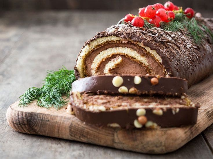 Recette bio de bûche à la pâte à tartiner