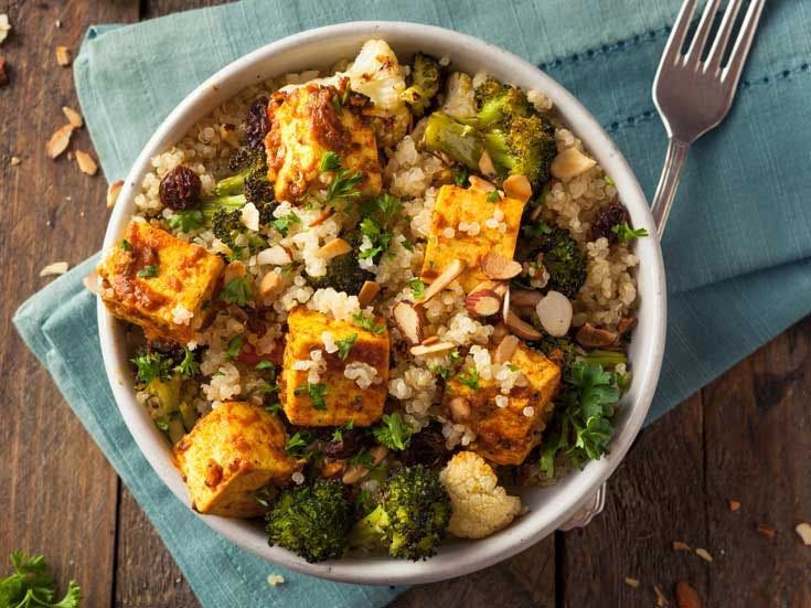 Recette bio de couscous légumes et tofu