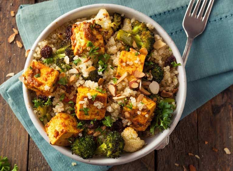 Recette bio de couscous légumes et tofu
