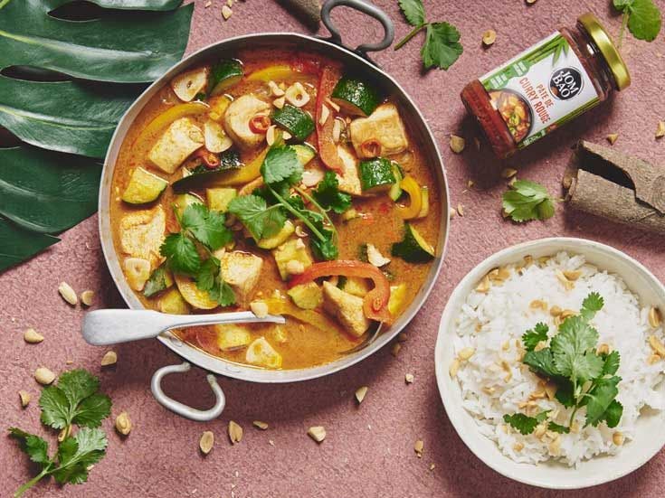 Recette bio de curry Thaï