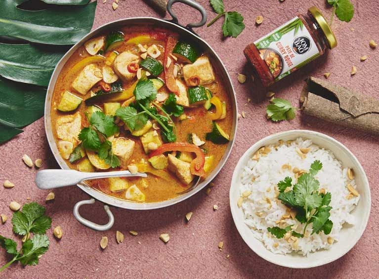 Recette bio de curry Thaï
