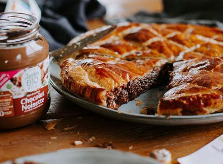Recette bio de galette des rois à la pâte à tartiner 