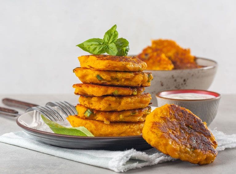 Recette bio végétarienne de galettes gourmandes & gremolata de persil sans gluten