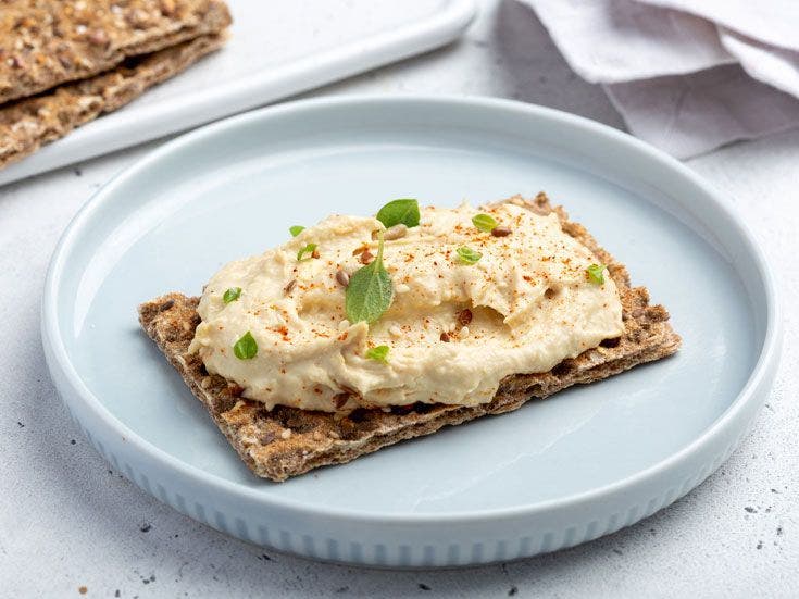 Recette bio de houmous - purée de tahin et tartines craquantes