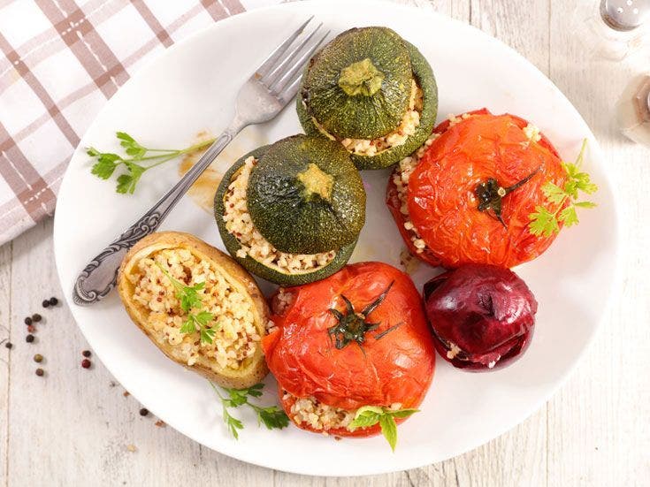 Recette bio de légumes farcis végétariens