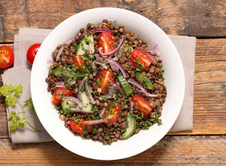 Recette bio de lentilles champêtres