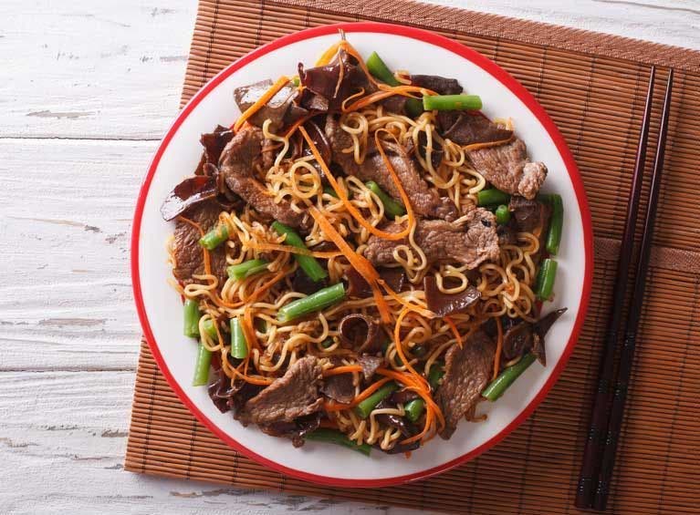Recette bio de nouilles chinoises 