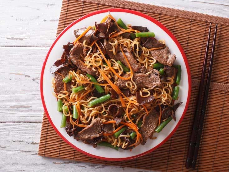 Recette bio de nouilles chinoises 