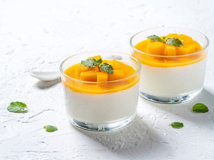 Recette bio de panna cotta au soja et coulis d'abricot