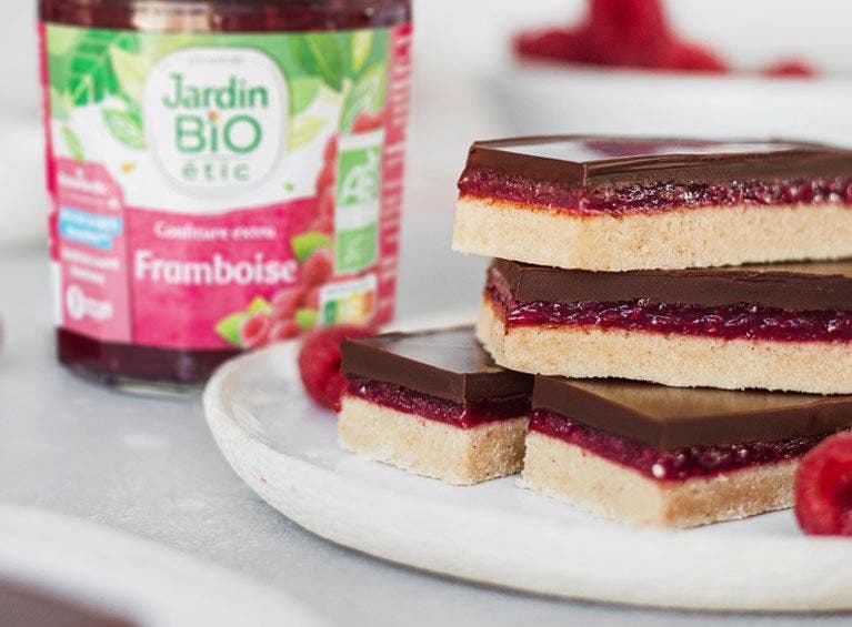 Recette bio de barres Chocolat Framboise façon Pim's