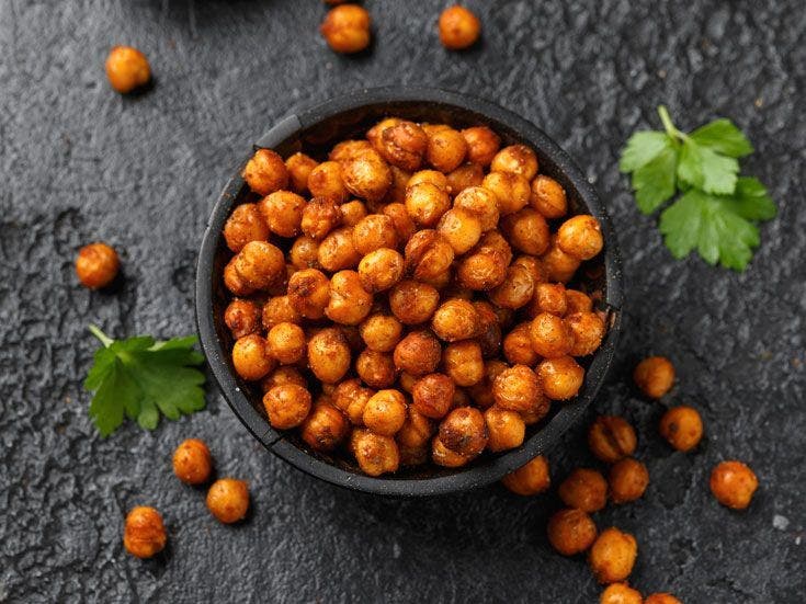 Recette bio de pois chiches grillés à la moutarde et romarin