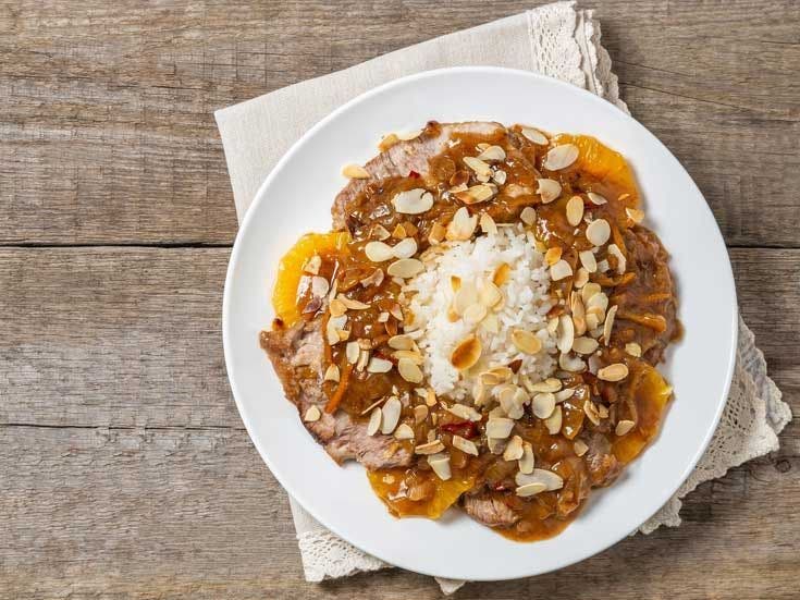Recette bio de sauté de porc au curry