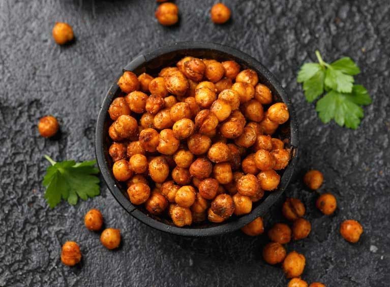 Recette bio de pois chiches grillés à la moutarde et romarin