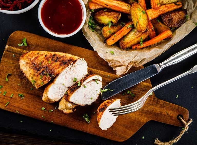 Recette bio de poulet mariné au barbecue