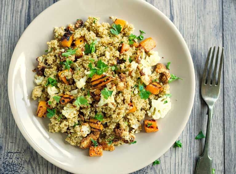 Recette bio de quinoa et courge butternut