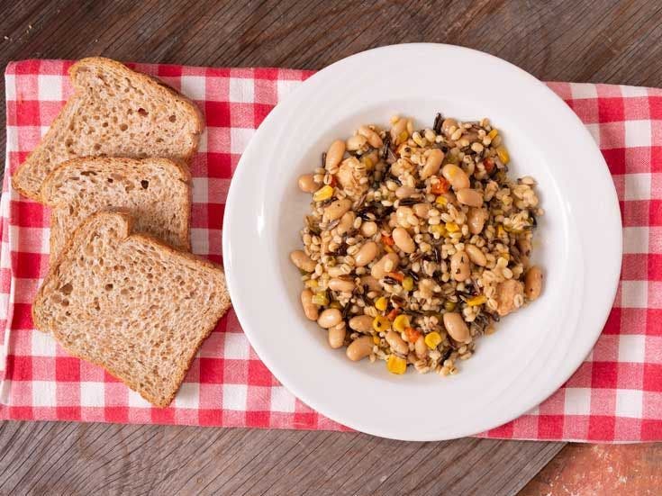 Recette bio de salade épicée au petit épeautre et au thon