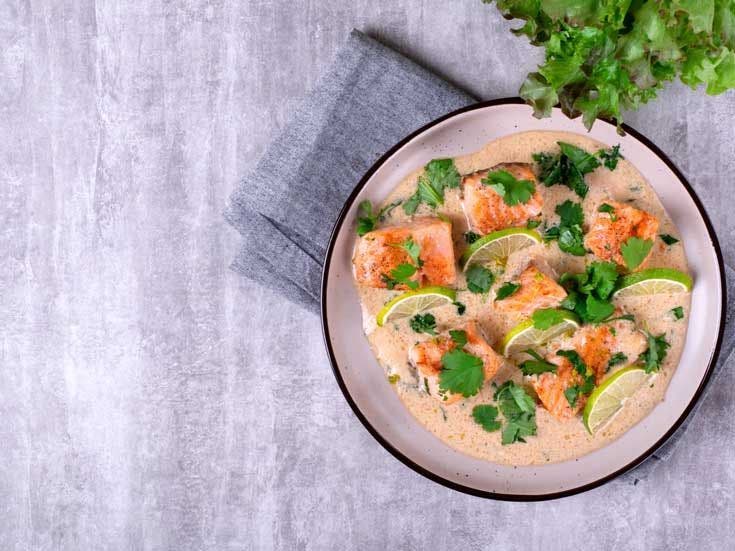 Recette bio de saumon complètement coco, sans gluten et sans lactose
