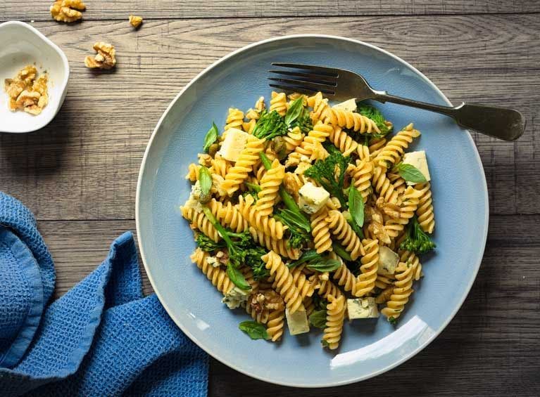 Recette bio de salade de pâtes au pistou et à la feta