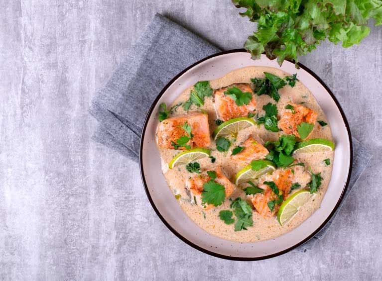 Recette bio de saumon complètement coco, sans gluten et sans lactose
