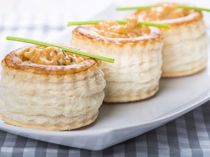 Recette bio de vol au vent de truite 
