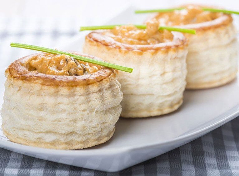 Recette bio de vol au vent de truite 