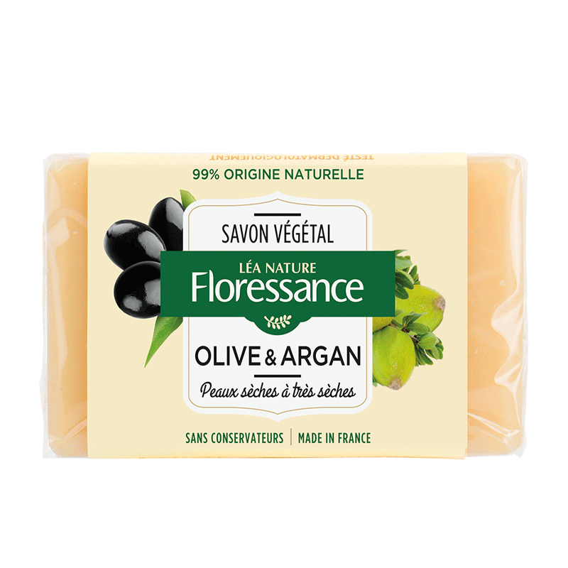 Savon végétal Olive et Argan - FLORESSANCE