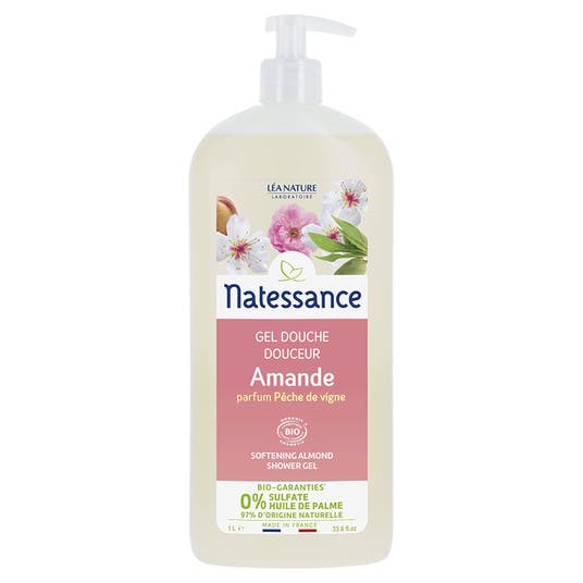 eau thermale jonzac Gel douche Amande parfum pêche de vigne