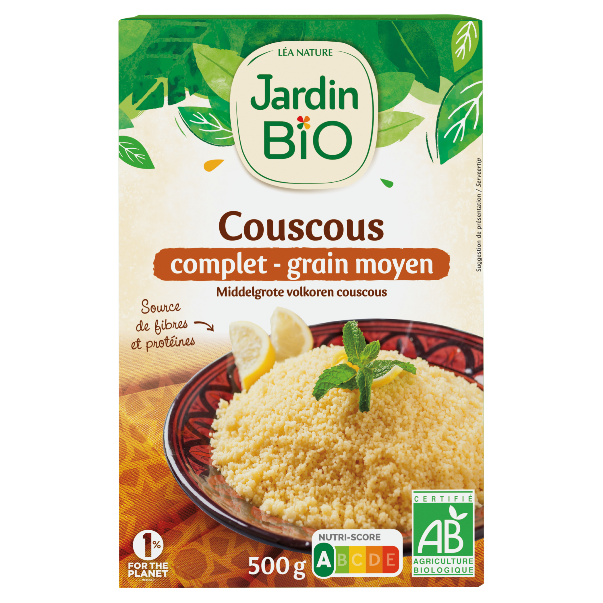 Couscous bio complet et grain moyen - JARDIN BIO