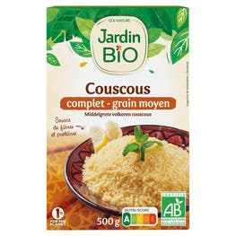 Couscous bio complet et grain moyen - JARDIN BIO