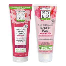 Routine Hibiscus Bio - Cheveux colorés - SO BIO ETIC
