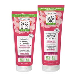 Routine Hibiscus Bio - Cheveux colorés - SO BIO ETIC