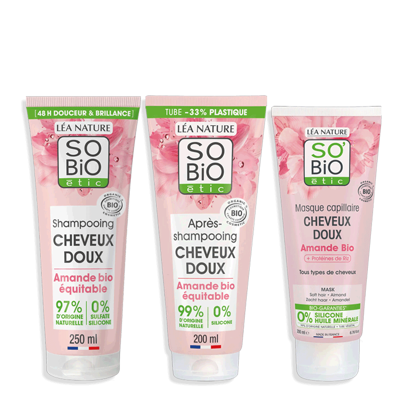 Routine Complète Amande Bio - Cheveux doux - SO BIO ETIC