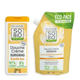 Duo Douche Crème Surgras & Éco-Recharge - SO BIO ETIC
