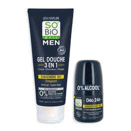 Duo Men – Douche & Déo Gingembre - SO BIO ETIC