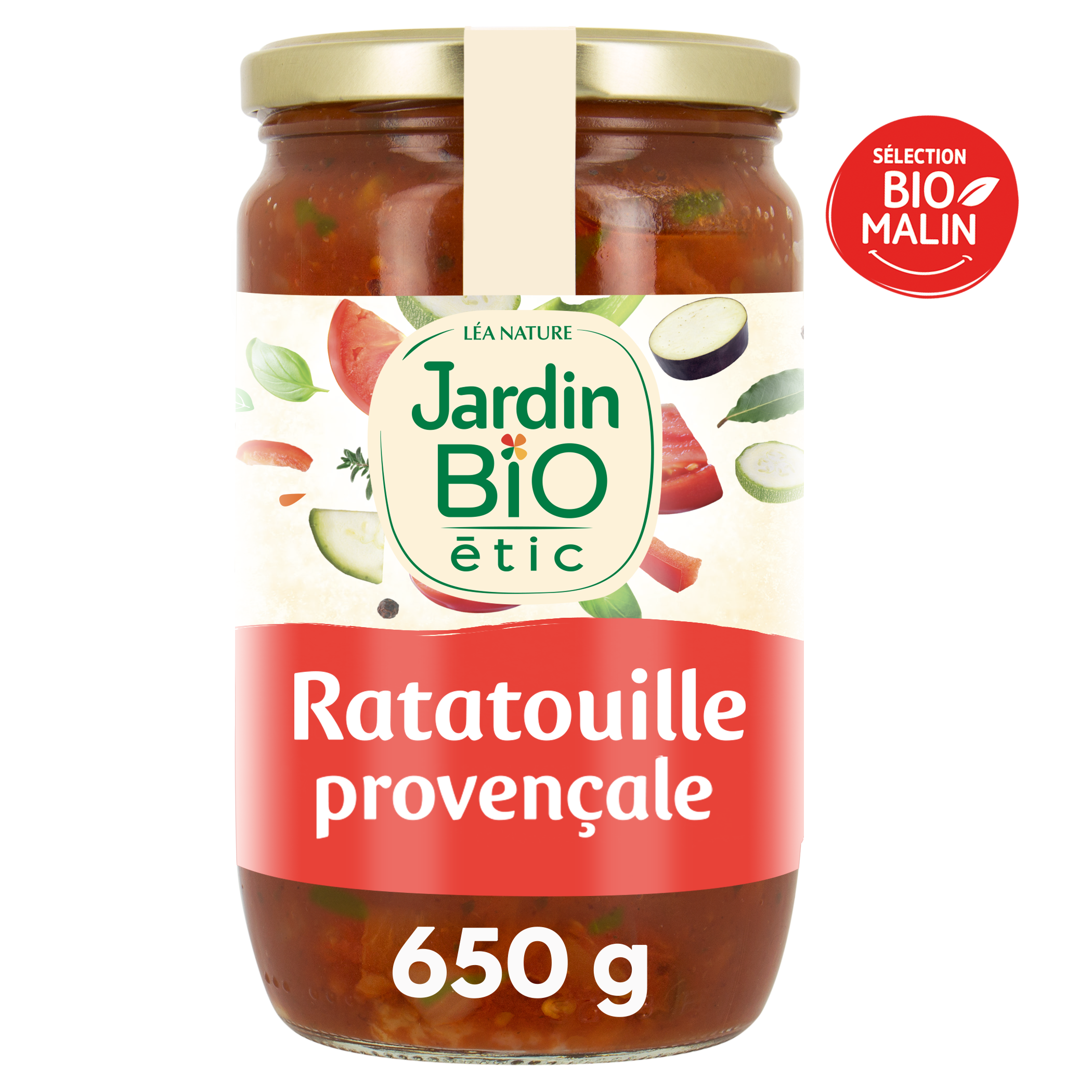 Ratatouille à la provençale bio format familial - 650g - JARDIN BIO