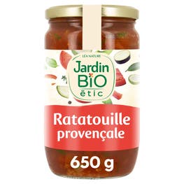 Ratatouille à la provençale bio format familial - 650g - JARDIN BIO