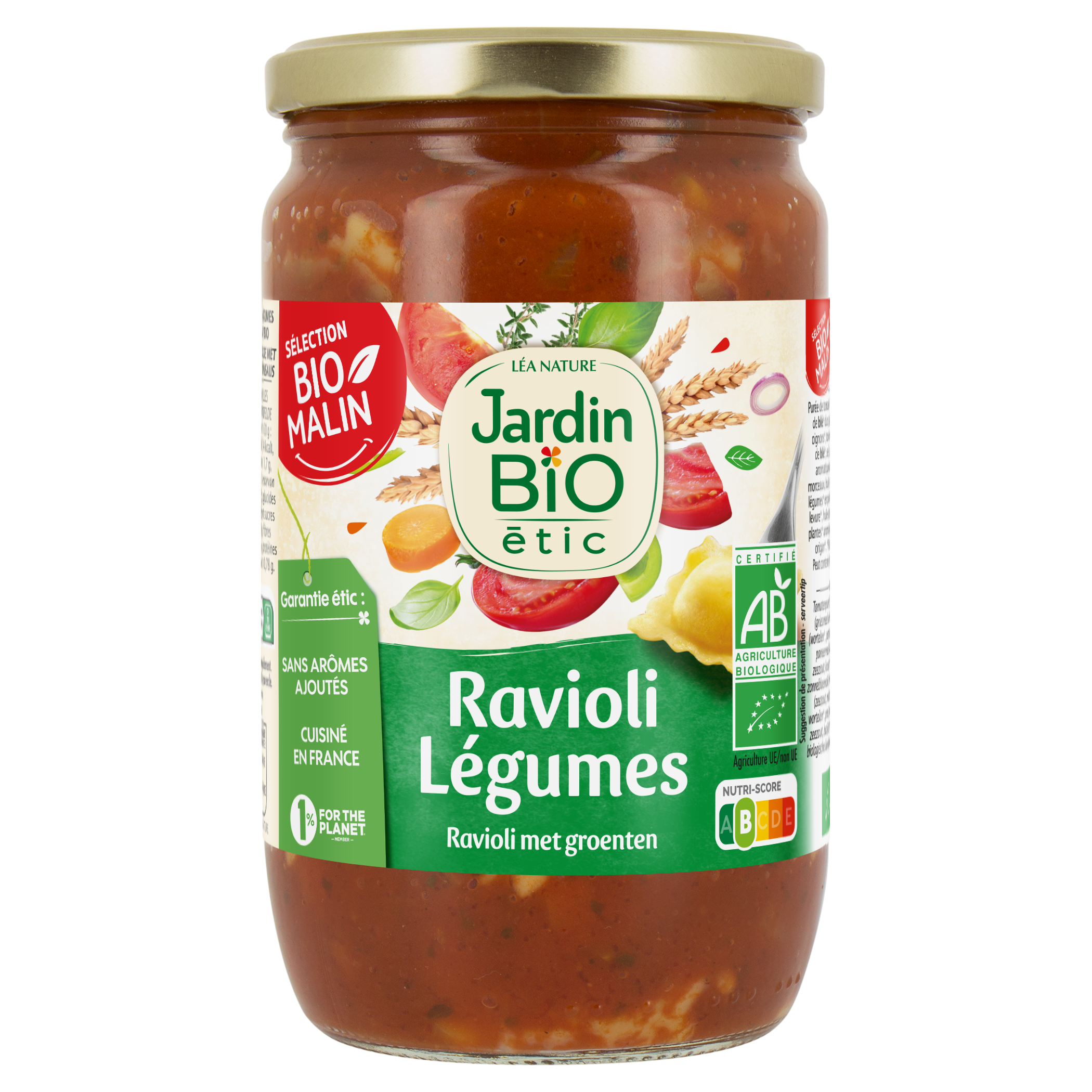 Ravioli légumes - bio - JARDIN BIO