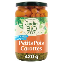 Petits Pois et jeunes Carottes - JARDIN BIO