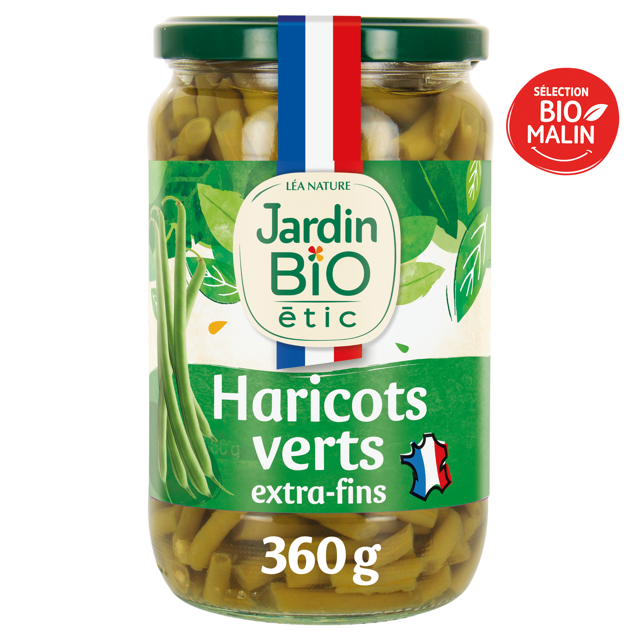 Haricots verts extra-fins coupés - bio - JARDIN BIO