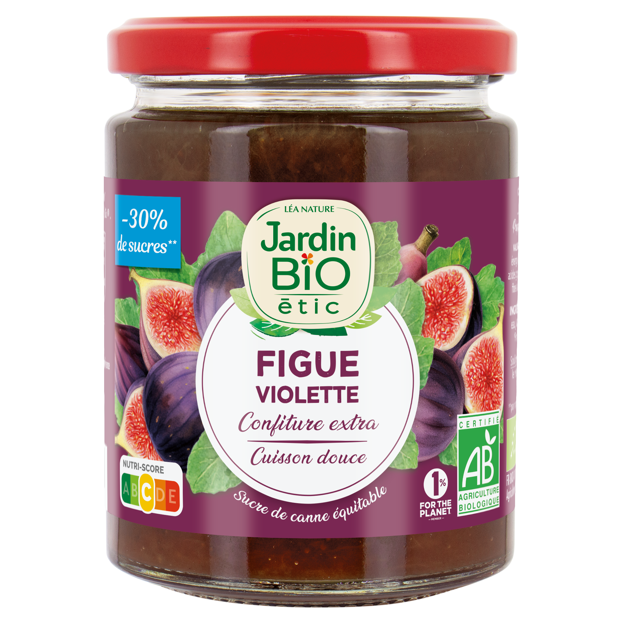 Confiture extra Figue - Violette - bio - JARDIN BIO