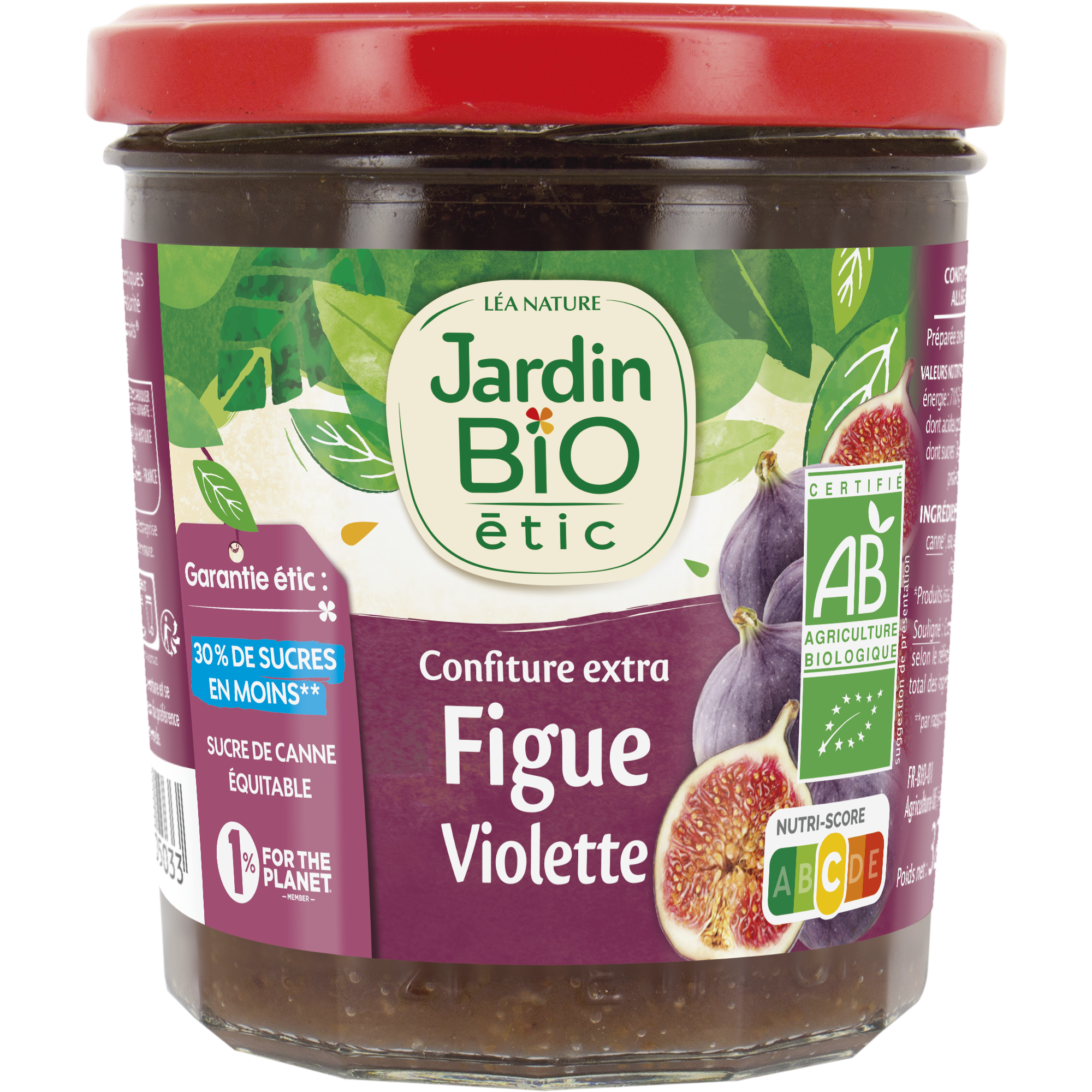 Confiture extra Figue - Violette - bio - JARDIN BIO