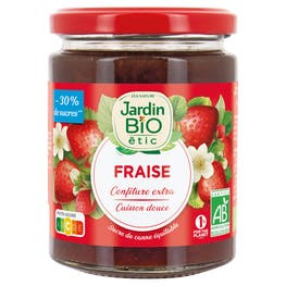 Confiture extra Fraise - bio - JARDIN BIO